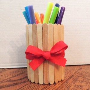 Popsicle Craft Stick Pencil Holder | Naturally Educational